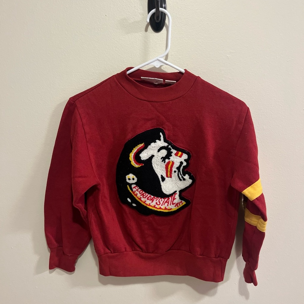 Florida state seminoles youth small crewneck VINTAGE nutmeg milk tag